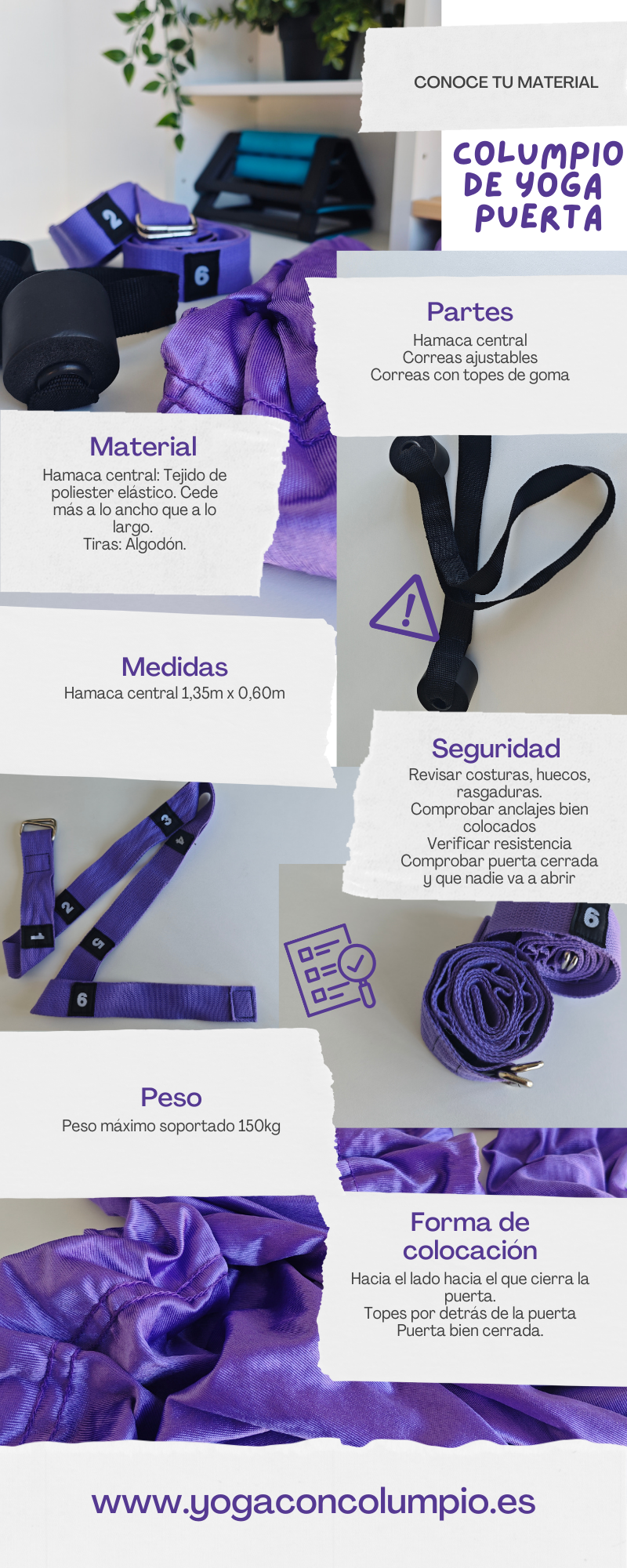 Yoga aéreo en casa: Columpio de puerta