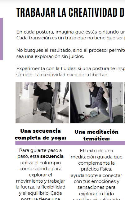 Secuencia de Yoga Aéreo para Profes y Autopráctica. Pintando el aire